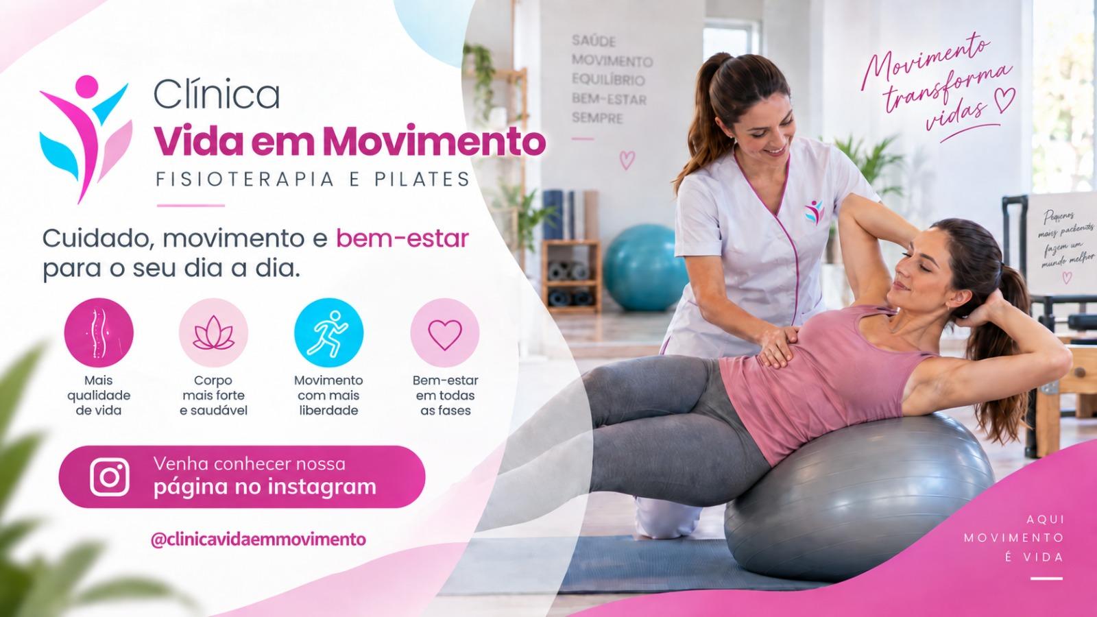 Exemplo de anúncio — Clínica Vida em Movimento